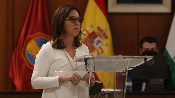 Isabel Ambrosio en una intervención en el Pleno.