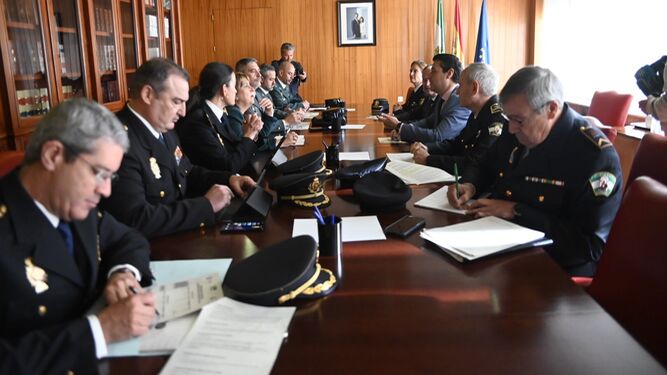 Reunión de la Junta Local de Seguridad de Córdoba.